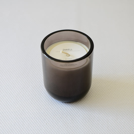 Dwell All Natural Scented Soy Candle 10 oz. Nordic Gray Glass Jar