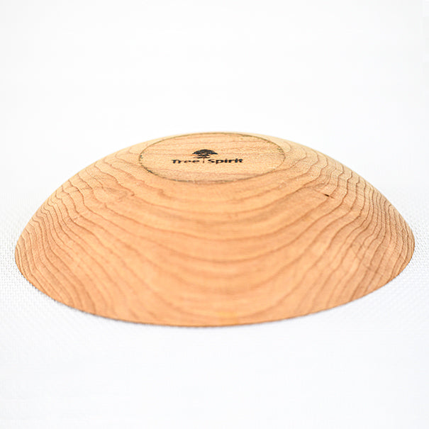Vintage 9” Tree Spirit Hand Carved Maple Wooden Decorative Oval Bowl