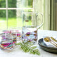 Vintage 7pcs Mid-Century Modern Mosaic Glass Drinkware Set