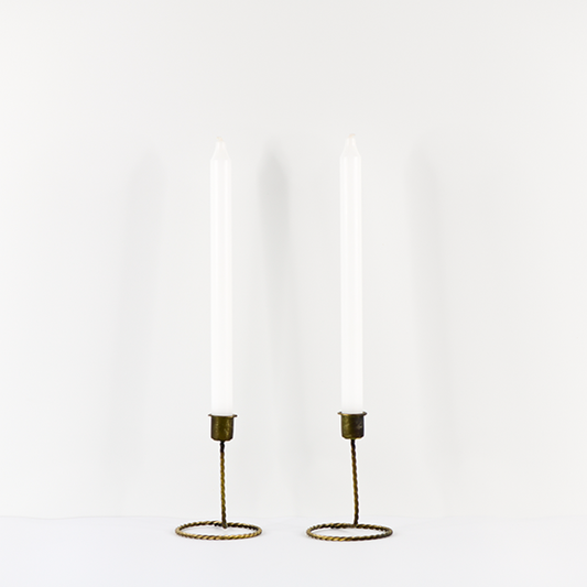 2 pack 12” Taper Candles - White - Batstone Home