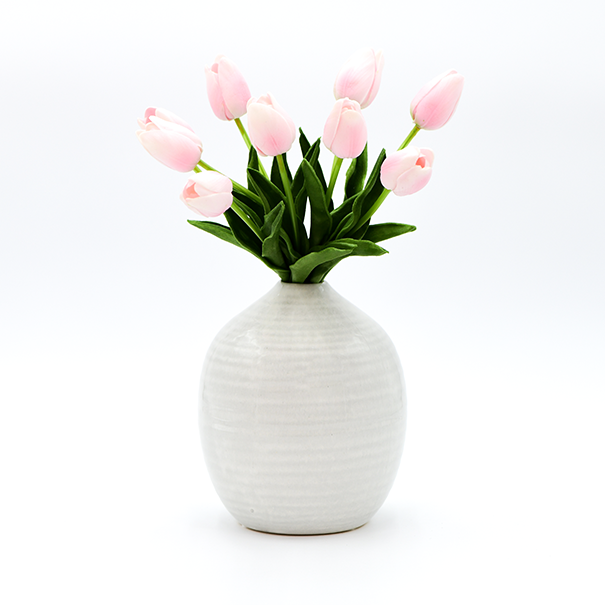 Lined Ceramic Glazed Vase - Batstone Home