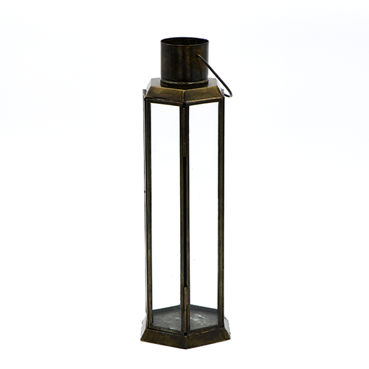 Vintage Style Glass Lantern - Batstone Home